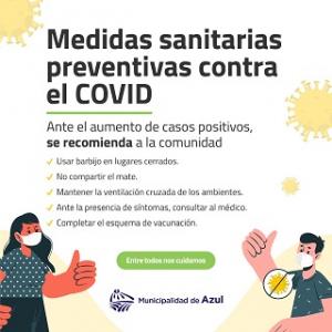 Medidas sanitarias preventivas contra el COVID