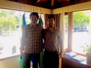 Seguridad social en Pinamar: Reunin de trabajo entre Emilio Basavilbaso y Martn Yeza