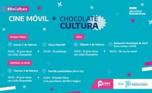 VERANO 2023: Cine Móvil y Chocolate Cultura recorrerán distintos municipios de la Provincia con películas y propuestas para las infancias