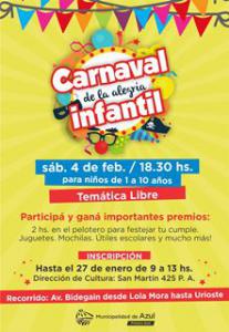Carnaval Infantil 2017: Premios y sorteos 